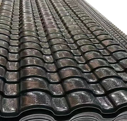 Unique Rustic ASA Synthetic Corrugated Roofing Sheet For Villa Park Construction