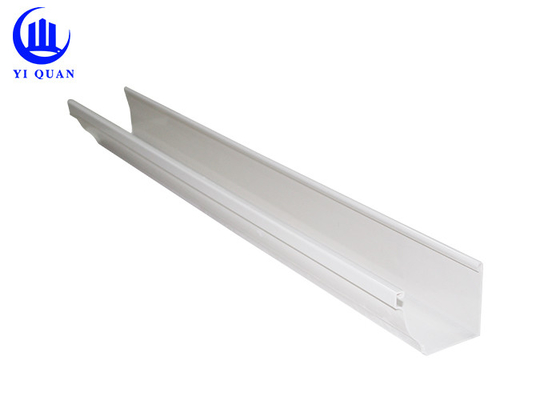 High End PVC Plastic Vinyl Rain Gutters 2.5 Inch For House Roofing Villa