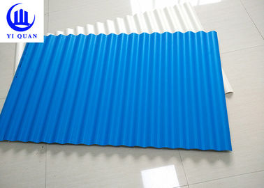 Color Lasting Kerala PVC Roof Tiles Trapeziodal Or Wave Anti Aging Layer