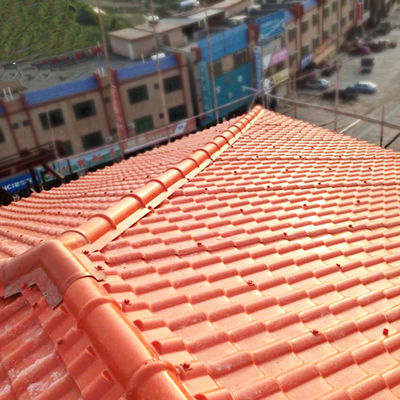 Waterproof Plastic Traditional Chinese Roof Tiles 2.3-3.0mm Thick