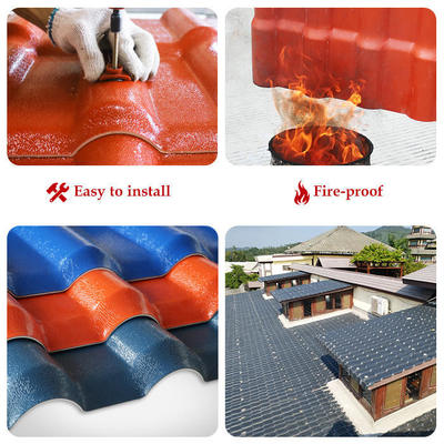 ASA Synthetic Resin Roof Tile 2.5mm Thickness B1 Fire Rating