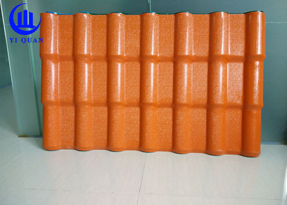 2.5mm ASA Spanish Bamboo Wave Resin Roof Sheet 1050mm Width