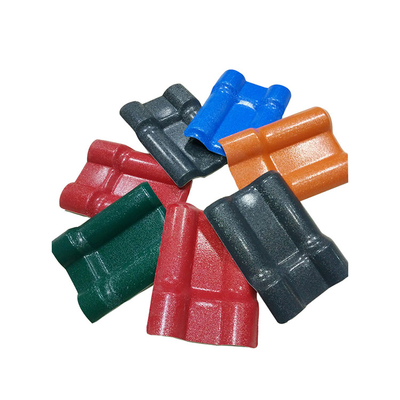 Tahan Api PVC Sintetis Genteng Resin 1050mm Lebar Untuk Balkon Pabrik
