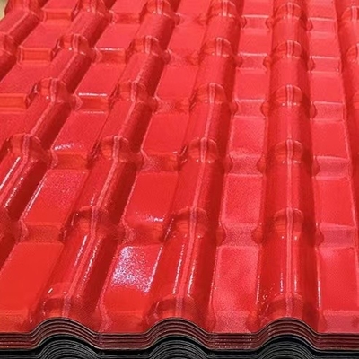 160mm Gelombang Asa Resin Sintetis Genteng Tahan Cuaca Lembaran Atap Spanyol
