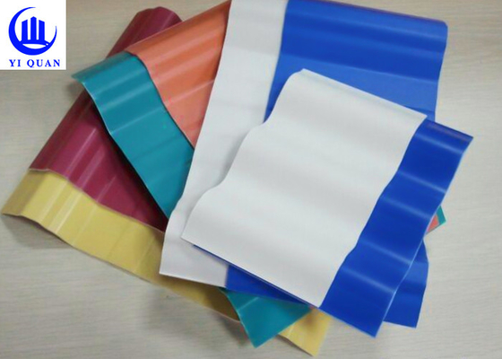 Warna Tahan Lama Pvc Genteng Ketahanan Korosi Ubin Lembar Isolasi Suara