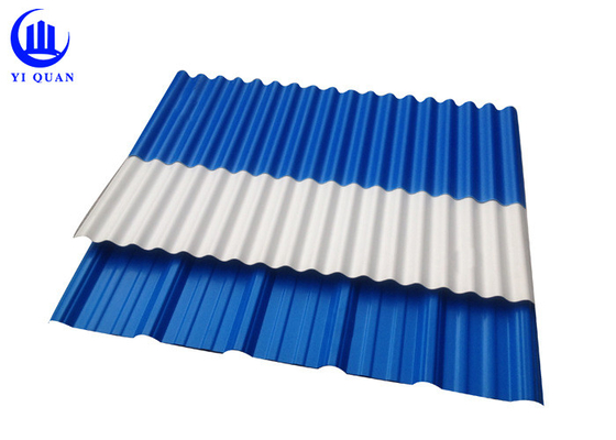 930mm Lebar Genteng PVC Trapesium Lembar Atap Tahan Api