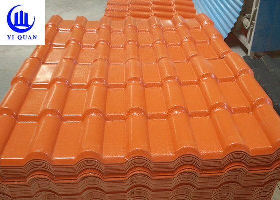 Genteng Resin Sintetis Tahan UV Pitch 219mm Untuk Proyek Konstruksi Bangunan