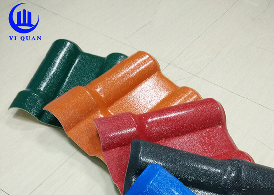 Tahan Air ASA Resin Atap Genteng Tahan Cuaca Lembaran Atap