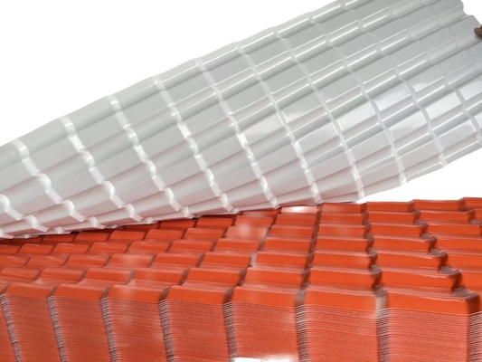 Anti UV ASA Resin Sintetis Genteng Untuk Park Cover Villa Bahan Bangunan Rumah Kaca