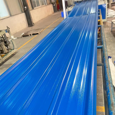 Mudah Dipasang Genteng PVC 930mm Tahan Cuaca Lembaran Atap PVC Lingkungan