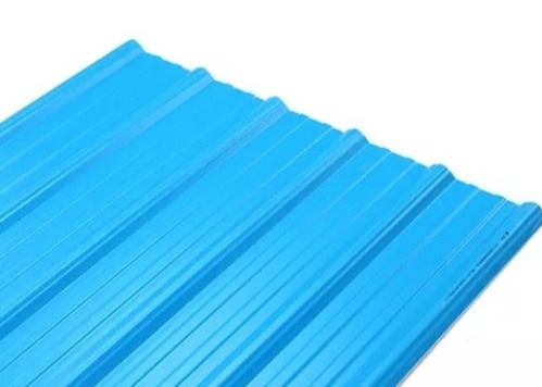 Pencegahan Kebisingan Isolasi Panas Ubin Atap PVC Lebar 1130mm