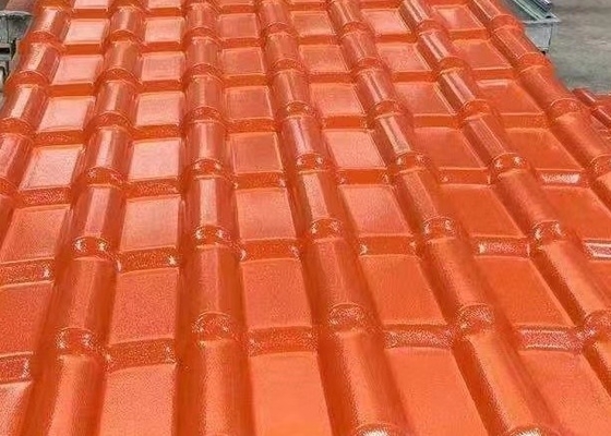 Tahan Cuaca Genteng Resin Sintetis ASA Tahan Korosif
