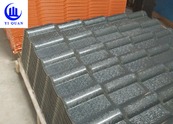 Genteng Resin Sintetis PVC ASA Lereng Untuk Villa Tahan Api Tahan Benturan