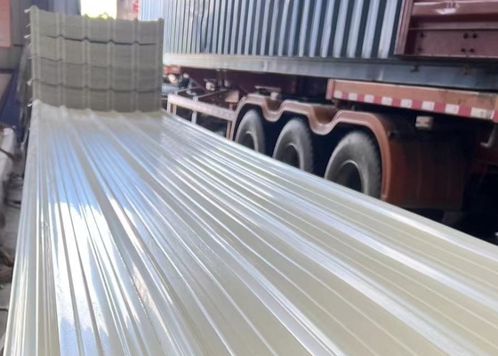 Ubin Atap PVC Plastik Tahan Air Umur Panjang Lembaran Atap Sirap Ketebalan 1.0mm