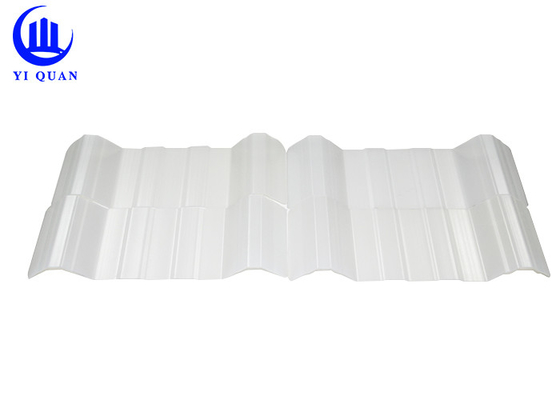 Lembar Atap Transparan Anti UV Ringan, Genteng Skylight PVC PC Transulen Untuk Balkon Koridor