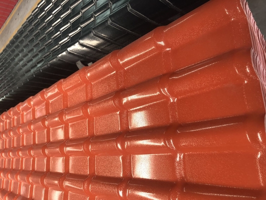 Lembaran Atap Terisolasi Pvc Tahan Api Bahan Atap Upvc