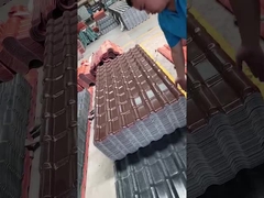 Lembaran atap coklat ASA PVC